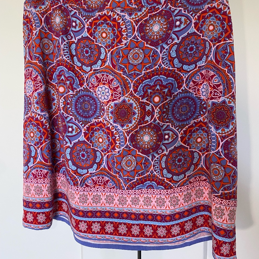 Magnolia Grace Skirt - multi-color - geometeric print - size small - Worn once